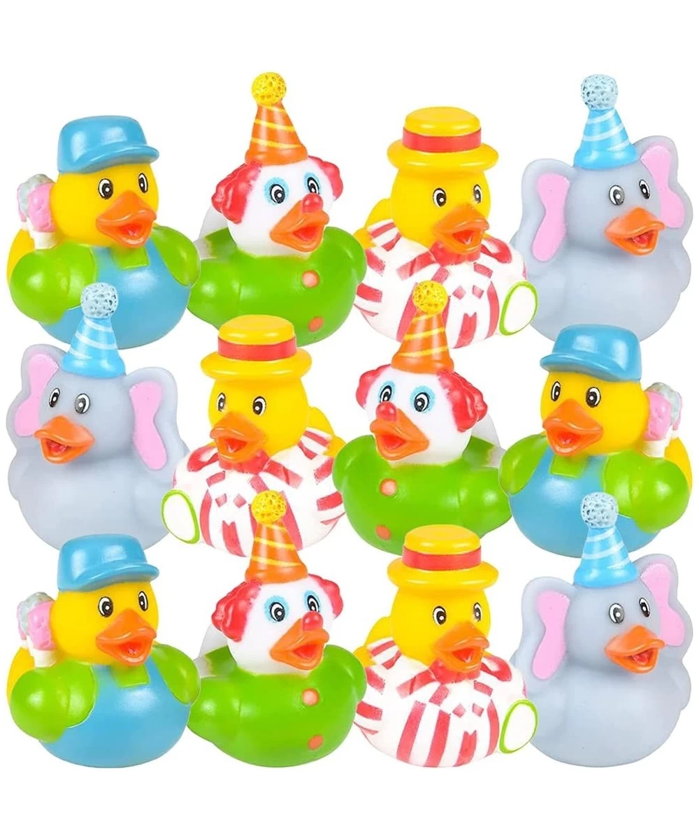 Carnival Rubber Duckies for Kids Pack of 12 Cute Duck Bathtub Pool Toys Fun Carnival Supplies Birthday Party Favors for Boys ...