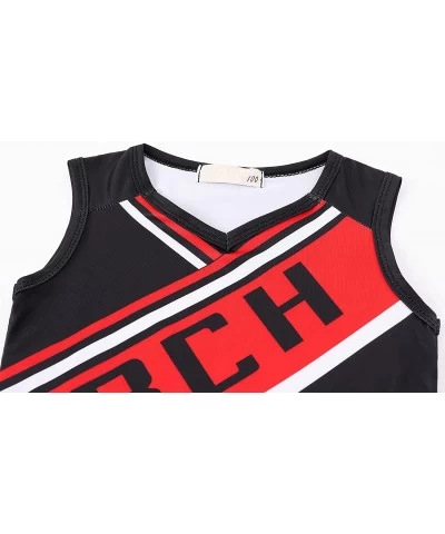 Cheerleader Costumes for Girls Toddler Cheerleading Dress up for Party Movie Halloween Kids Fancy Cosplay Outfit $44.94 Kids'...