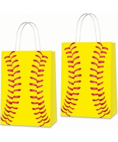 16 PCS Softball Birthday Favor Gift Bags for Kids Birthday Party Supplies Softball Sports Themed Design Birthday Party Decora...