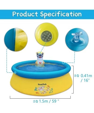 Sea Otter Spray Pool Inflatable Kids Pool Toddler Swimming Pool Kiddy Pool Child Pool Child Swimming Pool Kids Inflatable Poo...