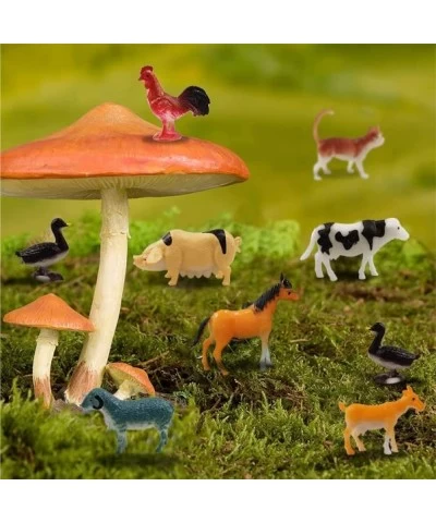 Mini Farm Animal Figurines Realistic Farm Animal Figures Playset Plastic Farm Animals Educational Learning Toys Cake Toppers ...