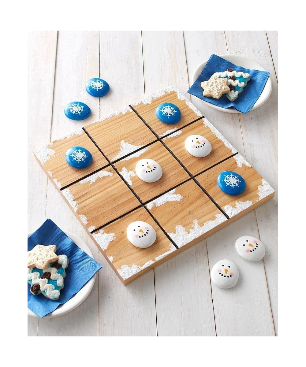 Christmas Board Game - Tic-Tac-Toe with Christmas Pieces - Snowman/Snowflake $40.72 Board Games