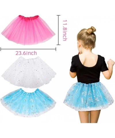 51Pcs Princess Jewelry Toy Pretend Play Set Ballet Tutu Skirts of Stars Snowflake for Little Girls Crowns Necklaces Adjustabl...