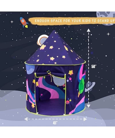 Kids Space Themed Play Tent - Indoor Outdoor Playhouse for Boys and Girls -Children's Pop Up Teepee - Rocket Ship Clubhouse $...