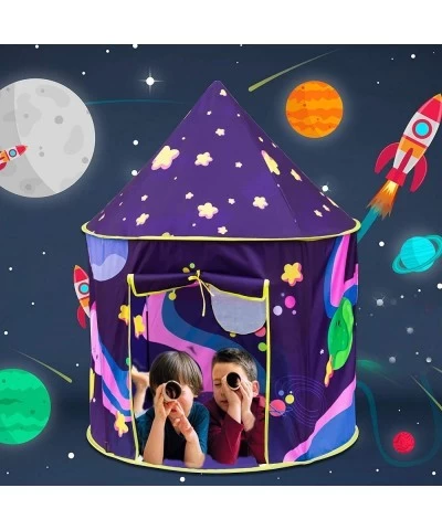 Kids Space Themed Play Tent - Indoor Outdoor Playhouse for Boys and Girls -Children's Pop Up Teepee - Rocket Ship Clubhouse $...