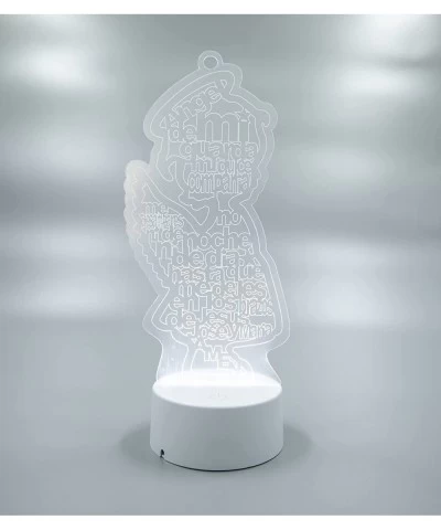 LED Multi Color Guardian Angel Wings Girl Stand Laser Cutout Baptism Centerpiece First Communion Quincea?era Children Kids Pa...