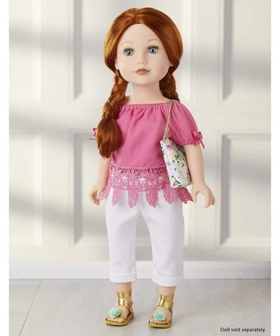 18" Doll Fashion Set Pink Top & White Jeans $25.99 Dolls