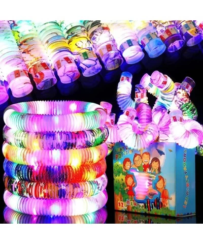 Valentines Day Gifts for Kids-6 Pack Glow Sticks Pop Tubes Glow in The Dark Party Supplies Fidget Toys Bulk Valentines Gift E...