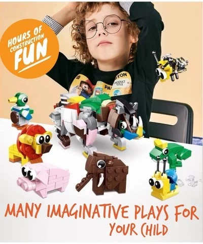 30 Sets of Small Cute Animals (867 Pieces) Mini Horse Cat Dog Pets Safari Jungle Farm Zoo Kits Classic Building Blocks Value ...