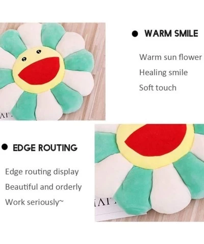 Flower Plush Pillow Sunflower Pillow Soft & Comfortable Sunflower Smiley Cushion Colorful Sun Flower Plush Toy Home Bedroom S...