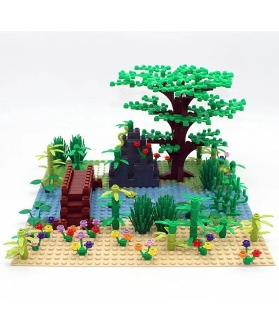 Garden Building Blocks Park Sencery Accessories Plant Set Building Bricks Kit DIY Building Set Compatible All Major Brands(wi...