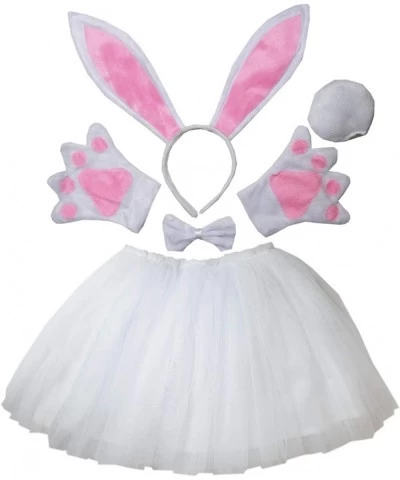 Kids Costume Bunny Rabbit Dress Up Animal Ears Headband Bowtie Tail Tutu Paws Set $23.78 Kids' Costumes