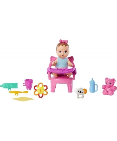 Doll and Accessories First Tooth Playset with Skipper Doll Baby Doll with Tooth Feature Booster Seat and Accessories Babysitt...