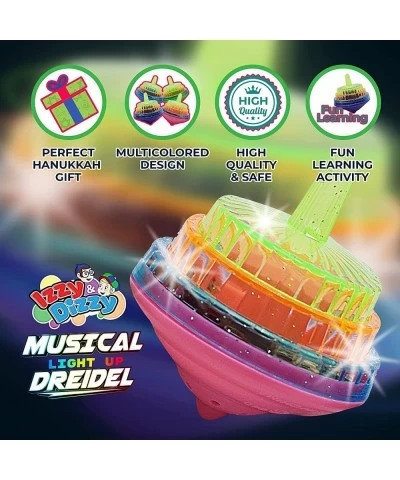 Musical Dreidel - Hanukkah Dreidel 4 Pack - Sings Oh Draidel as it Lights Up - Light Up Dreidel - Chanukah Toys & Games $21.8...