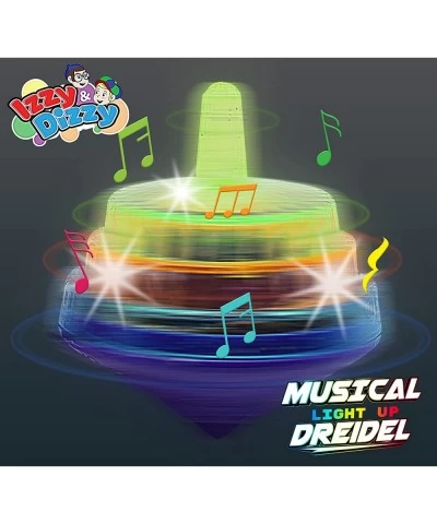 Musical Dreidel - Hanukkah Dreidel 4 Pack - Sings Oh Draidel as it Lights Up - Light Up Dreidel - Chanukah Toys & Games $21.8...