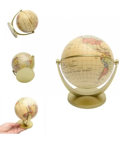 Mini World Globe Desktop Globe for Classroom Geography Teaching Rotating World Map Globe With Base Educational Tool Desk & Of...