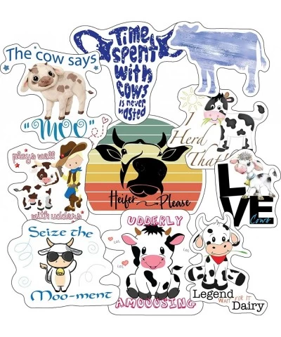 Cow Stickers - Perfect Cow Gifts for Women Kids Girls Cow Lovers - Waterproof Extra Sticky Durable 100% Vinyl - Work Great On...