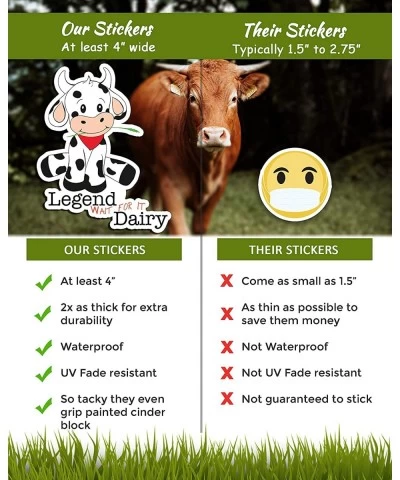 Cow Stickers - Perfect Cow Gifts for Women Kids Girls Cow Lovers - Waterproof Extra Sticky Durable 100% Vinyl - Work Great On...