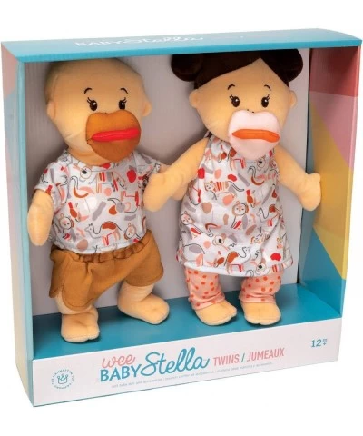 Wee Baby Stella Peach 12" Soft Baby Twin Dolls $61.42 Dolls