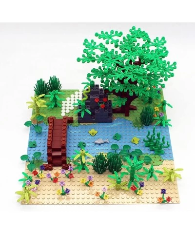 Garden Building Blocks Park Sencery Accessories Plant Set Building Bricks Kit DIY Building Set Compatible All Major Brands(wi...