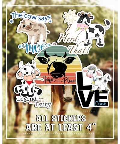 Cow Stickers - Perfect Cow Gifts for Women Kids Girls Cow Lovers - Waterproof Extra Sticky Durable 100% Vinyl - Work Great On...