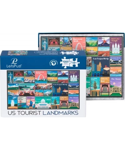 US Tourist Landmark Jigsaw Puzzles – 1000 Piece Puzzle for Adults/Travel Puzzle/Jigsaw Puzzle Stunning/Puzzles for Adults 100...