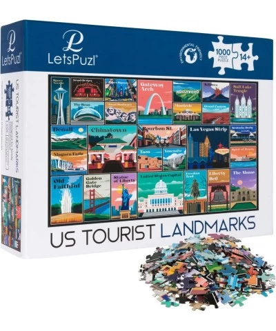 US Tourist Landmark Jigsaw Puzzles – 1000 Piece Puzzle for Adults/Travel Puzzle/Jigsaw Puzzle Stunning/Puzzles for Adults 100...