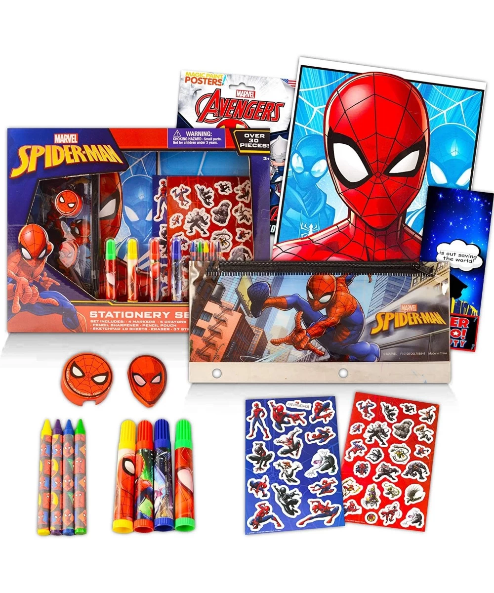 Spider-man Stationery Set Bundle ~ 30+ Pc Spiderman Stationery With Stickers Writing Utensils Sketchpad And More (Spider-man ...