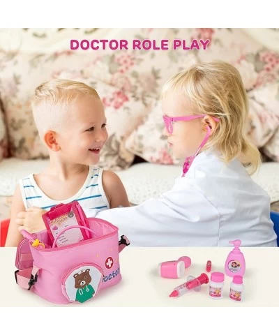 Doctor Kit for Kids 31-Piece Kids Doctor Playset with Roleplay Costume & Carry Case Toddler Pretend Play Doctor Set Birthday ...