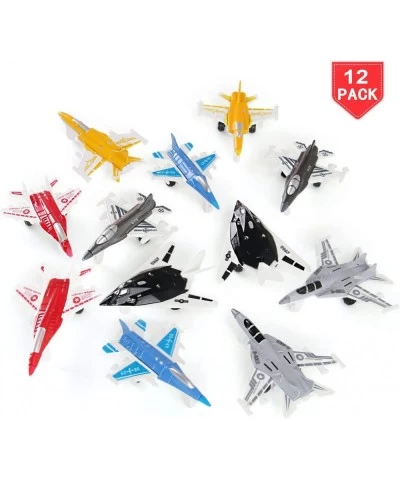 12 PCS Fighter Jet Airplane Toys Plastic Military Mini Planes Air Force Playset for Kids Party Favors Cake Toppers $19.71 Kid...