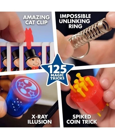 125 Amazing Magic Tricks for Children - Kids Magic Set - Magic Kit for Kids Including Magic Wand Card Tricks + Much More - Su...