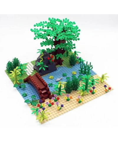 Garden Building Blocks Park Sencery Accessories Plant Set Building Bricks Kit DIY Building Set Compatible All Major Brands(wi...