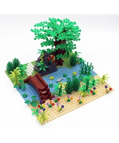 Garden Building Blocks Park Sencery Accessories Plant Set Building Bricks Kit DIY Building Set Compatible All Major Brands(wi...