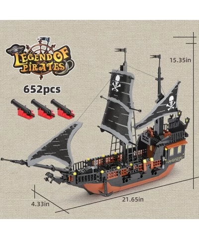 QLT Pirate Ship Building Kit Compatible with Lego Pirates Ship Sets Construction Brick Toys for 7-9year Boys Girls Great Gift...