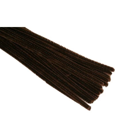 12" Plain Dark Brown Chenille (Pipe Cleaner) 6MM Stems Choose Package Amount (25) $13.54 Craft Pipe Cleaners