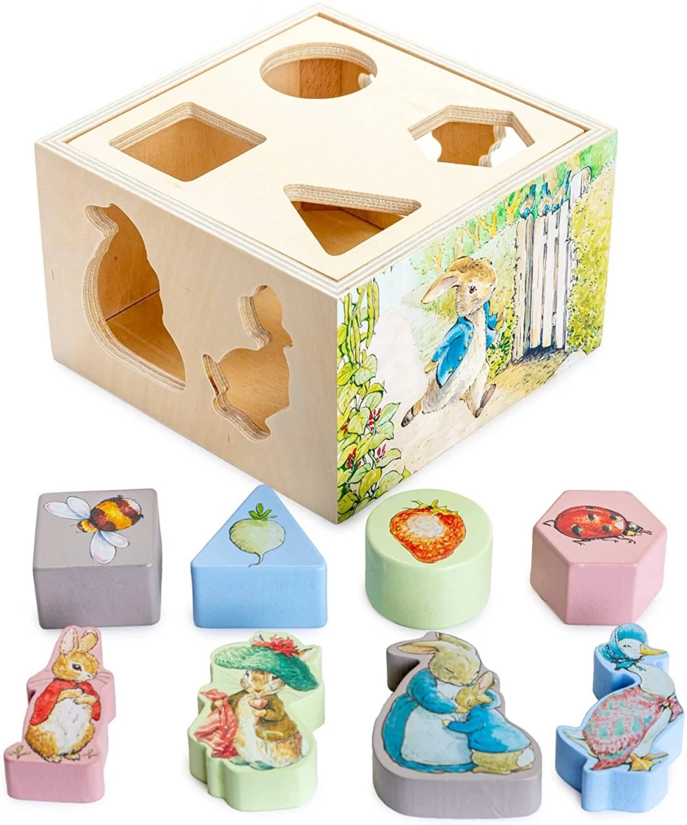 Beatrix Potter Peter Rabbit Wooden Shape Sorter for Toddlers Includes 8 Pieces Multicolor $29.31 Early Development & Activity...