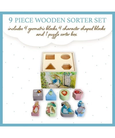 Beatrix Potter Peter Rabbit Wooden Shape Sorter for Toddlers Includes 8 Pieces Multicolor $29.31 Early Development & Activity...