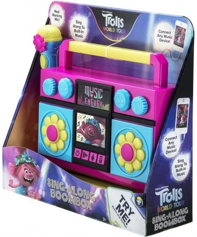 Trolls TR115EM Rock N Troll Sing Along Boom Box $55.03 Kids' Karaoke Machines