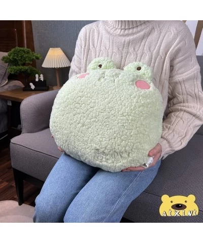 Frog Plush Pillow Kawaii Cute Fuzzy Frog Stuffed Animal Plushie Adorable Frog Cushion Throw Pillow for Kids 15inch $30.73 Kid...