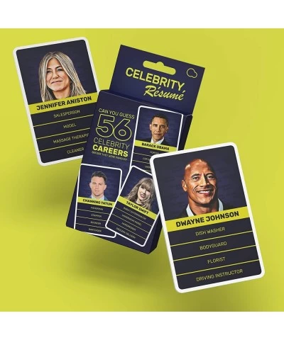 Celebrity Resume Game - US Edition - Celebrity Knowledge Trivia Card Game - Funny Celebrity Quiz - Suitable for Family Kids T...