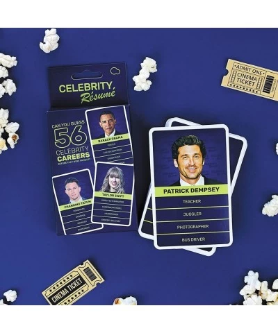 Celebrity Resume Game - US Edition - Celebrity Knowledge Trivia Card Game - Funny Celebrity Quiz - Suitable for Family Kids T...