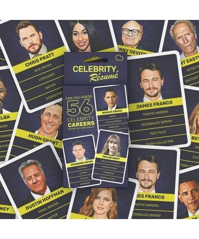 Celebrity Resume Game - US Edition - Celebrity Knowledge Trivia Card Game - Funny Celebrity Quiz - Suitable for Family Kids T...