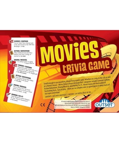 Cobble Hill Movies Trivia Game - Party Game - Family Game - Travel Game - Fun and Easy to Play - 1200 Trivia Questions - for ...