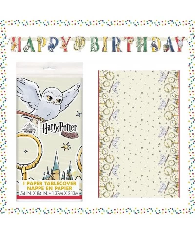 Harry Potter Birthday Decorations | Party Tableware Supplies Pack for 16 with Dinner Plates Dessert Plates Napkins Table Cove...