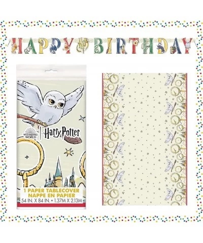 Harry Potter Birthday Decorations | Party Tableware Supplies Pack for 16 with Dinner Plates Dessert Plates Napkins Table Cove...