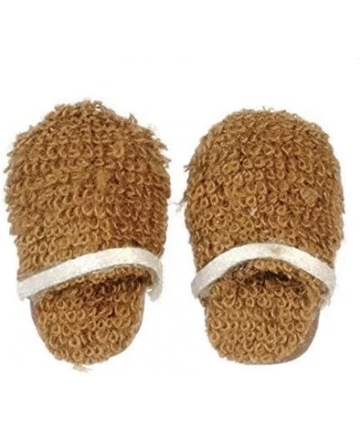 Melody Jane Dollhouse Mens Brown Slippers Miniature Bedroom Bathroom Accessory $15.73 Dollhouse Accessories