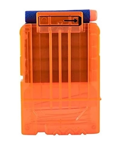 Soft Bullet 4pcs Clips 6 Bullets Dart Gun Clips Magazine Clip for Nerf Toy Dart Gun (Transparent Orange) $22.52 Toy Foam Blas...