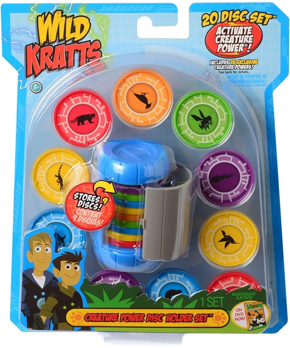 Toys Creature Power Disc Holder Set with 20 Discs - Martin Kratt $43.80 Play Figure Playsets