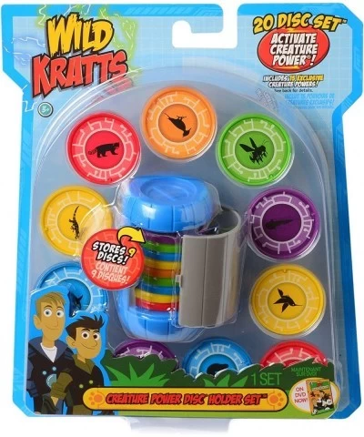 Toys Creature Power Disc Holder Set with 20 Discs - Martin Kratt $43.80 Play Figure Playsets