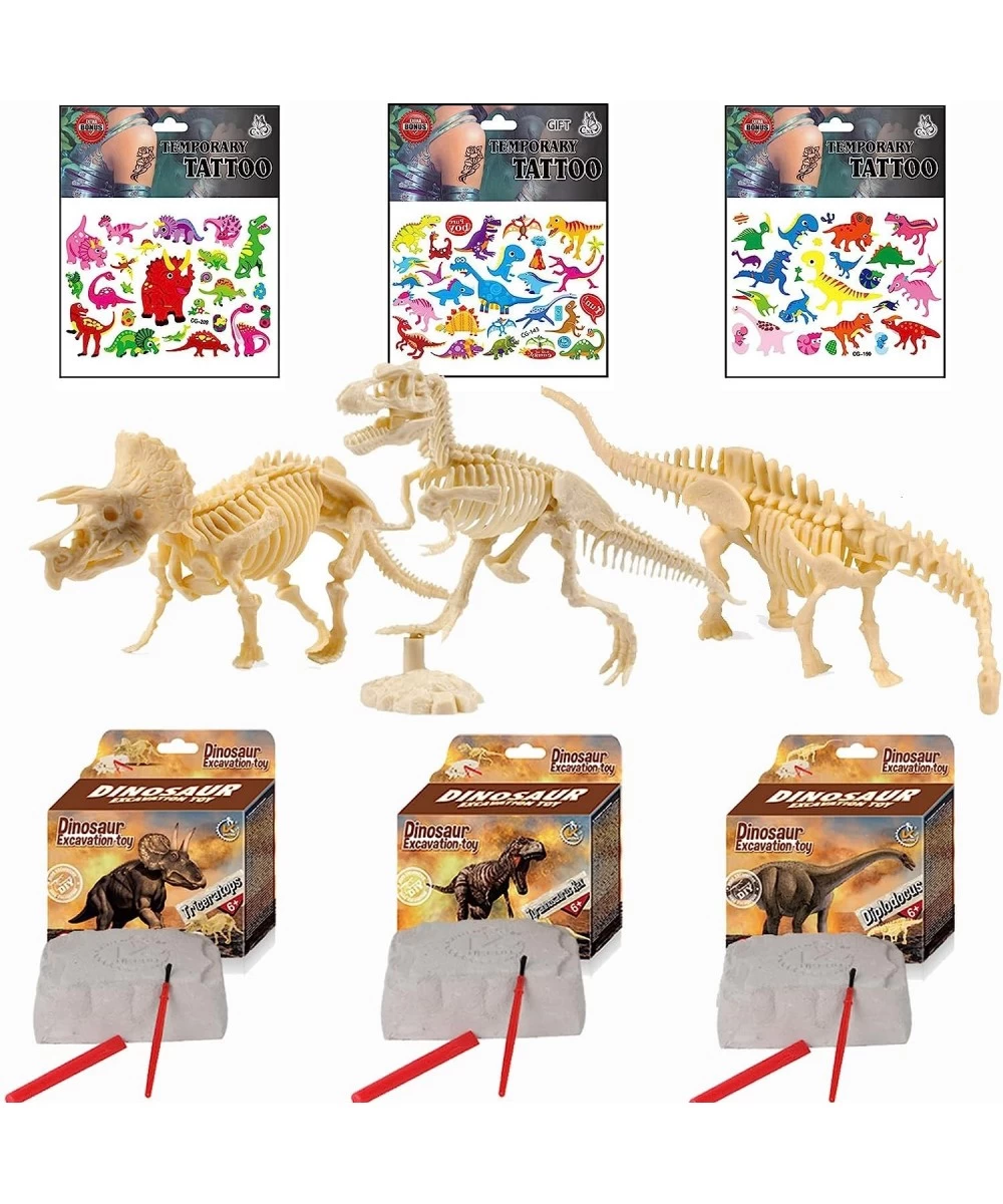 Dinosaur Excavation Kits for Kids Dino Dig Kits T-Rex Triceratops and Diplodocus Dinosaur Fossil Excavation Kits Children's P...